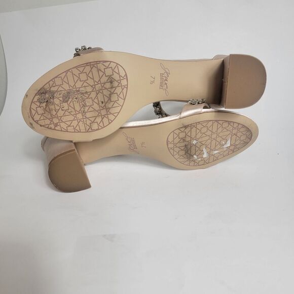 Badgley Mischka Jewell Bejeweled Bronwen Dress Wedding Prom Formal Shoes 7.5 - Picture 10 of 11